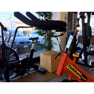 TEKKFIT ASTRA Spin Bike a scatto fisso - Volano 24kg - Ricevitore fascia cardio