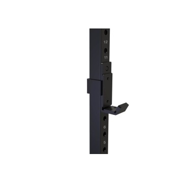 TOORX - Squat stand Professionale con 2 porta bumper 6 barre in acciaio per elastici WLX 3200