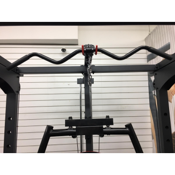 TEKKFIT - Gabbia rack multifunzione con Lat Machine, supporti DIP, chest press, butterfly, dual cross cable