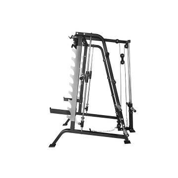 JK FITNESS – Smith machine half rack Professionale con lat bar alta e bassa JKV72
