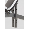 TOORX - Panca Professionale richiudibile con leg extension - arm curl - porta bilanciere - porta dischi WBX 90
