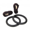 TOORX - Coppia anelli da ginnastica in ABS con cinghie in nylon regolabili CAG